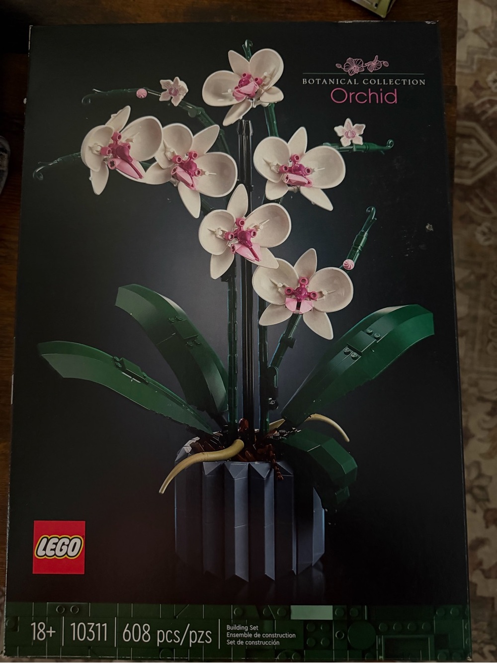 Lego Botanical Collection Orchid - White, Pink and Green Decorative Plant